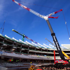 Crane Services at Adelaide Oval